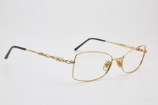 NINA RICCI NR2950 France Gold Pearl butterfly frame slim Y2K vintage eyeglasses