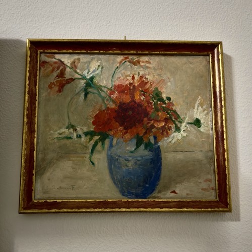 Quadro fiori vaso blu - vaso, blu”