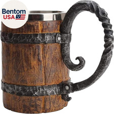Tazza birra in botte di legno