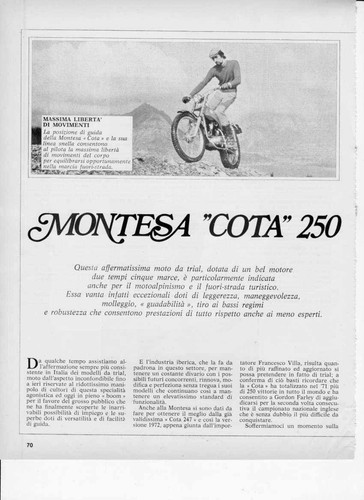 Advertising test moto - test, montesa