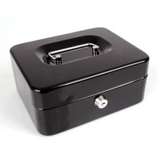 x Cassetta Sicurezza  Metallo Porta Valori Soldi Monete Chiave 12,5x9,5x5cm cir