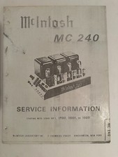 Amplificatore McIntosh MC 240