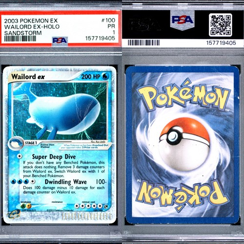 Psa poor wailord ex - 1,