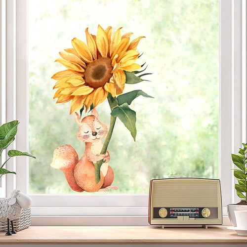 Adesivi murali pvc girasole - adesivi,