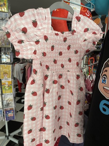 Mädchen kleid erdbeeren - kleid,