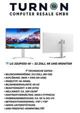 LG 32UN550-W Monitor LED 32