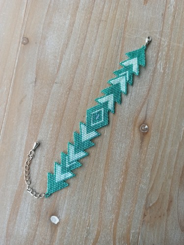 Bracciale perline vetro miyuki - bracciale,