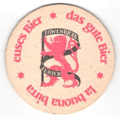Sottobicchiere birra zurigo - sottobicchiere,