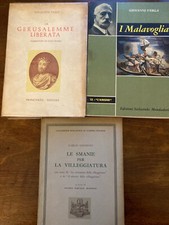 Lotto Verga, Tasso, Goldoni. Vecchi testi scolastici. Condizioni buone