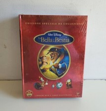 DISNEY LA BELLA E LA BESTIA   EDIZIONE SPECIALE DA COLLEZIONE 2 DVD+ LIBRO NUOVO