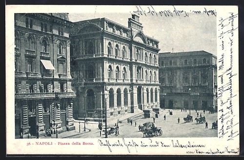 Napoli piazza della - napoli,, borsa