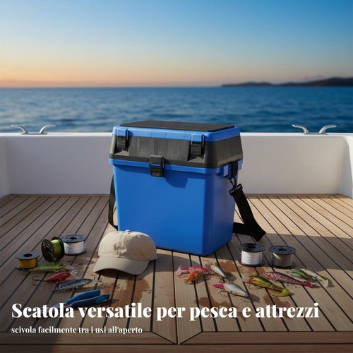 Cassetta pesca con seduta - pesca,