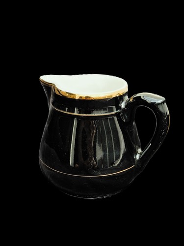Lattiera panna porcellana nero