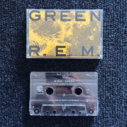 Green cassette tape - r.e.m.,