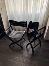 Set 2 sedie nere da regista De Padova Almayer