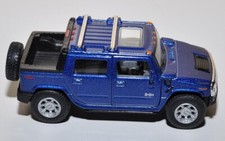 Modellino Kinsmart Hummer H2 SUT Retrocarica Blu Scala 1:40