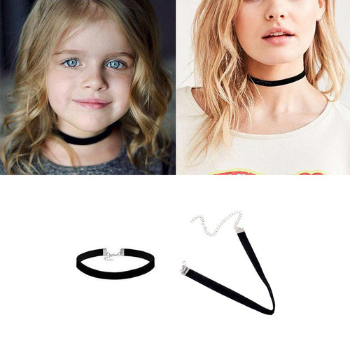 Collana girocollo velluto - collana,