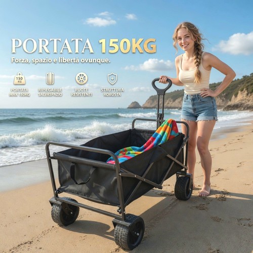 Carrello outdoor pieghevole - carrello,