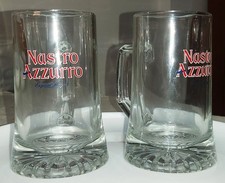 2  bicchieri BOCCALI  birra PERONI NASTRO AZZURRO export vintage da 0,4 l grandi