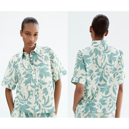 New zara printed cotton - new,