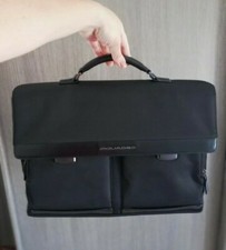 Piquadro Cartella Uomo Porta Computer - Nero ventiquattrore Tracolla e Manico