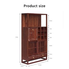 Kit miniatura casa delle bambole scala 1/6 stile cinese mobili in legno gioielli cavo