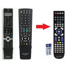 Telecomando dedicato di ricambio per TV Sharp AQUOS GA538WJSA, GA585WJSA ecc