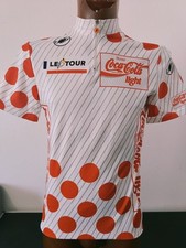 maglia ciclismo POIS vintage team le tour de france COCACOLA LIGHT CASTELLI TG L
