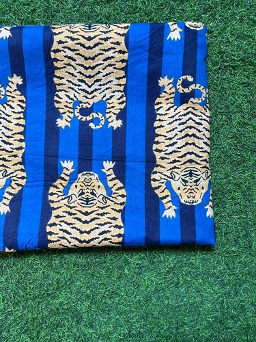 Tessuto cotone indiano blu - cotone,
