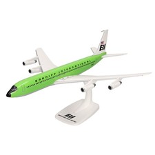 herpa Snap-Fit modellino aereo Braniff International Boeing 707-320, (i8q)
