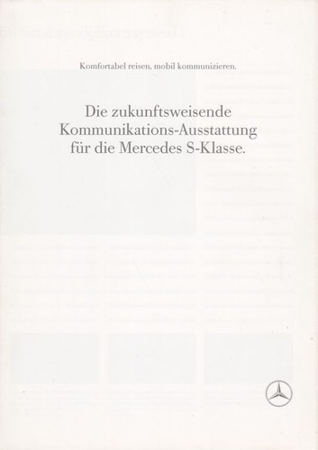 Brochure mercedes w126 - brochure,