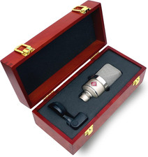 Custodia Microfono in Legno per Neumann TLM 102 | Scatola Microfonica Protettiva Legno Rigido C