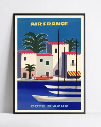 Air france poster vintage - air,