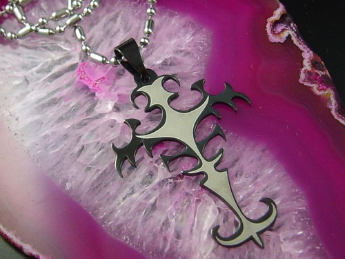 Collana con ciondolo croce - collana,