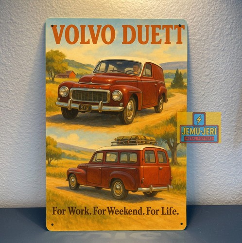 Poster metallo per auto - poster,