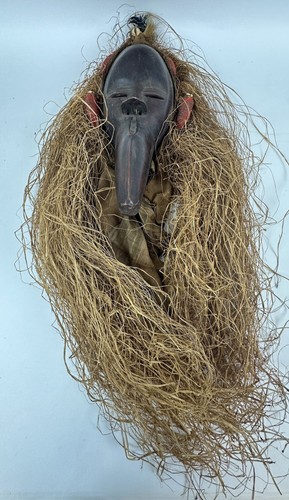 Maschera dan con rafia - rafia, costa