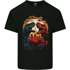 2 Dinosauri con Una Luna Sullo
