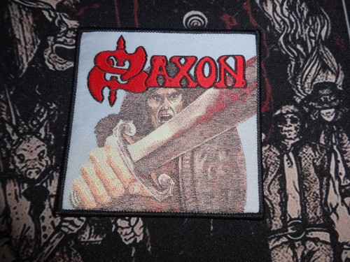 Saxon woven patch nwobhm - woven,