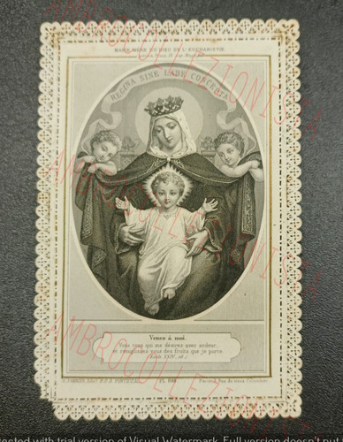 Santino antico con pizzo - antico,