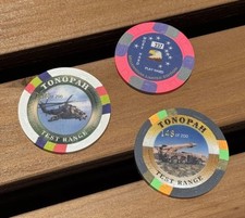 BUNDLE NELLOS AFB TONOPAH TEST RANGE CHALLENGE COIN + Millennium Limited Edition