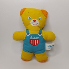 Chicco Orsetto Giallo con Salopette 100% Cotone Vintage