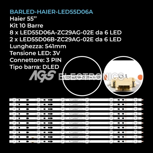 Kit barre strip led tv - 6,