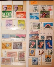 Francobolli Italia annata completa lotto serie 1972