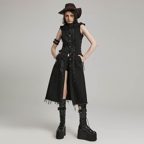 Punk rave midi kleid - punk,