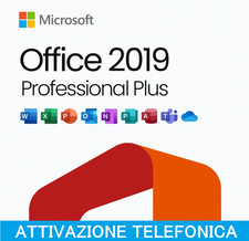 OFFICE 2019 PRO PLUS LICENZA ORIGINALE A VITA FATTURA GARANZIA (ATT. TELEFONICA)