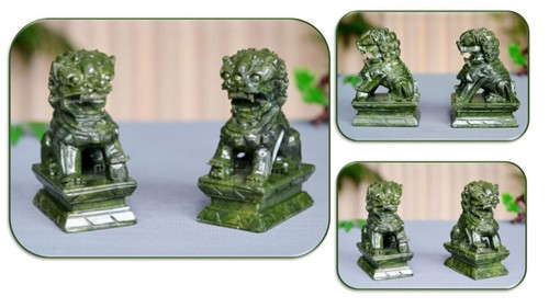 Coppia statue cane - , in