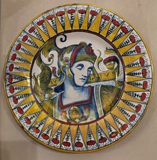 piatto in ceramica a lustro