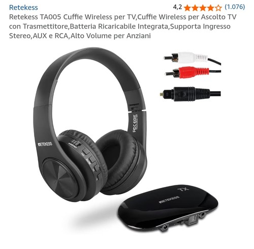 Retekess ta005 cuffie wireless - cuffie,