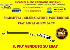 Marmitta fiat 600 - fiat, seicento