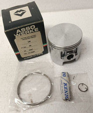 PISTONE Asso Werke 56 mm. motori DR con spinotto segmenti originale d'epoca